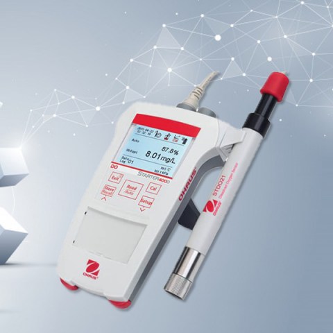 Máy đo oxy hòa tan (DO) cầm tay, điện cực quang học